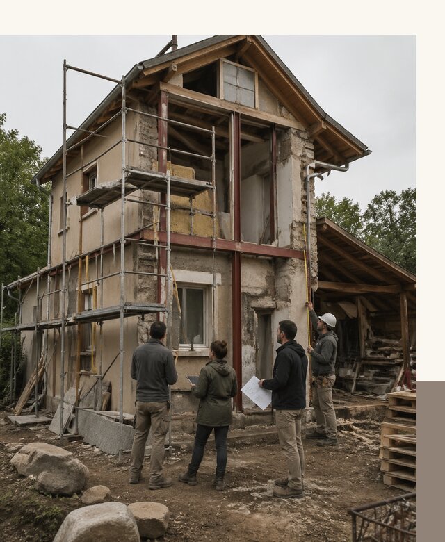 Реконструкция загородного дома под ключ в Хабаровске от бюро