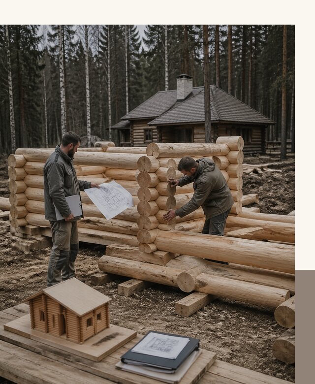 Проектирование и строительство домов из бревна в Хабаровске