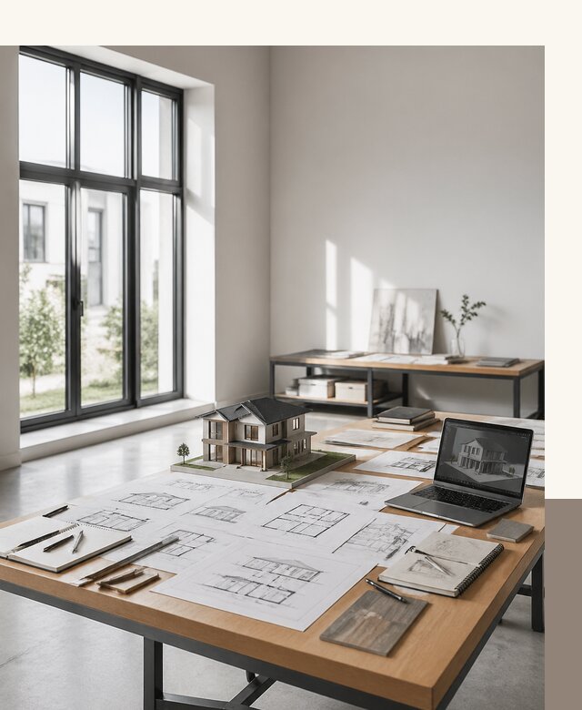 Проектирование и разработка двухэтажных домов 8 на 8 в Хабаровске